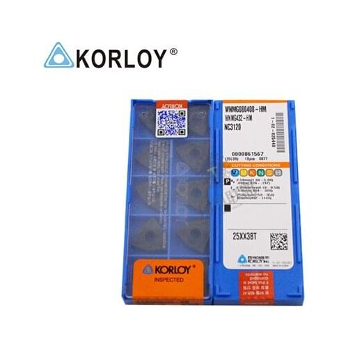 WNMG080408-HM NC3120 100% KORLOY Original carbide insert with the best quality 10pcs/lot free shipping