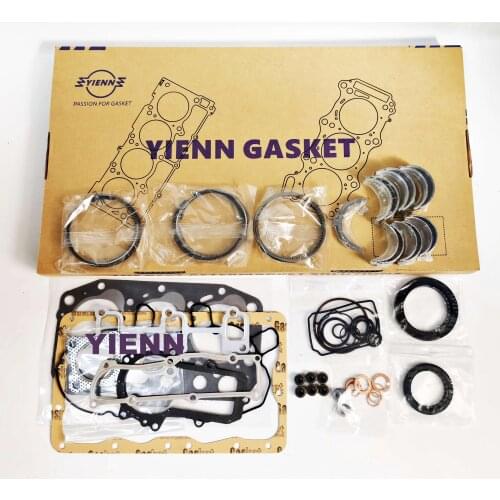 3TNE88 3TNE88-NSR Overhual Re-ring Kit With Bearing Gasket For Yanmar Engine WACKER NEUSON 2702RD 2902RD Excavator Repair Parts