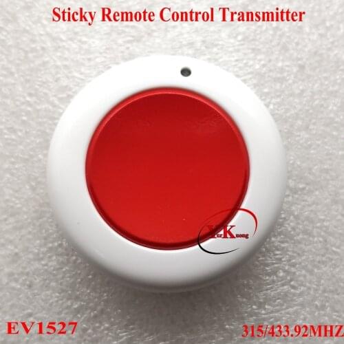 Round Mini Transmitter Remote Control Emergency button Push Button Door Bell Opener Remote Control TX EV1527 315 433