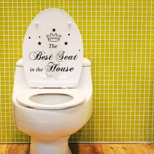 Hot Bathroom Vinyl Wall Stickers Toilet Stickers Waterproof Adhesive Tile Wall Decals Decorative Bathroom Shower Decals Stickers