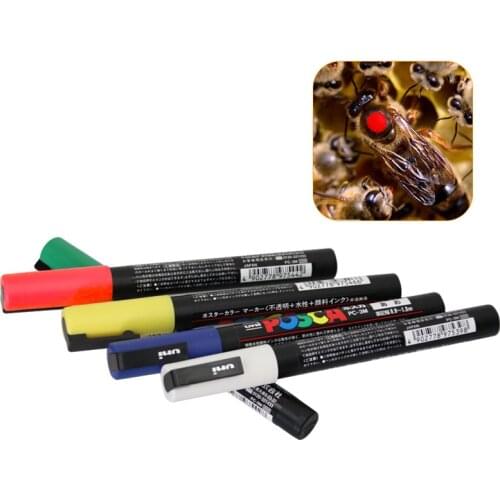 1Pc Queen Bee Marker Plastic Beekeeping Mark Pen 5 Colors Optional Not Fade Bee Identification Equipment Beekeeping Tools