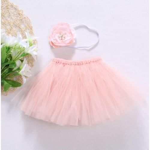 Cute Toddler Newborn Baby Girl Tutu Skirt & Headband Photo Prop Costume Outfit
