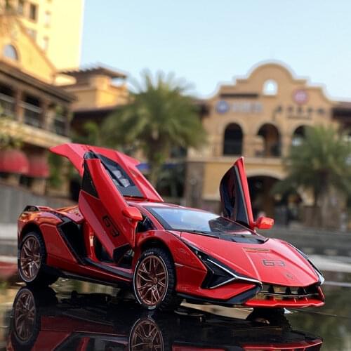 New 1:32 SINA Alloy Sports Car Model Diecast & Toy Vehicles Metal Toy Car Model Simulation Sound Light Collection Childrens Gift