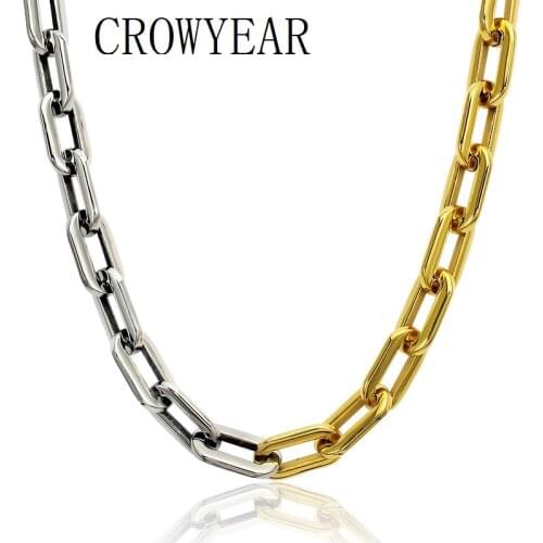 Fashion Neck Mashup Clavicle Chain For Women Men Wide Choker Silver Gold Color Necklace Pendant Chain Link Choker Cool Jewelry