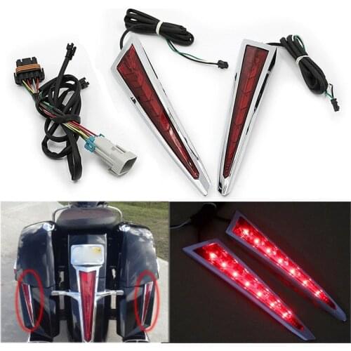 Motorcycle Saddlebag Lights Rear Brake Accents For Victory Cross Country Tour Magnum 10-17 Hard-Ball 12-13 Cross Roads 10-14