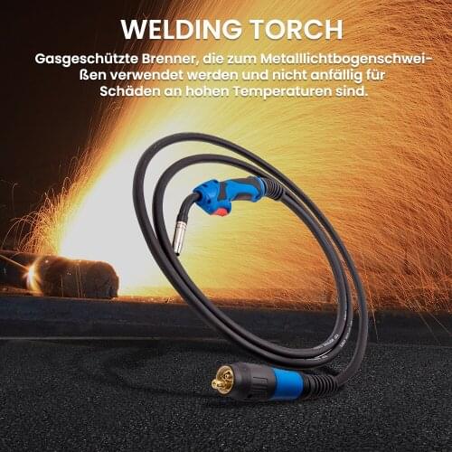 4 Meters 180A MIG Welding Euro Torch Conversion Kit MB15 4M EuroTorch welding