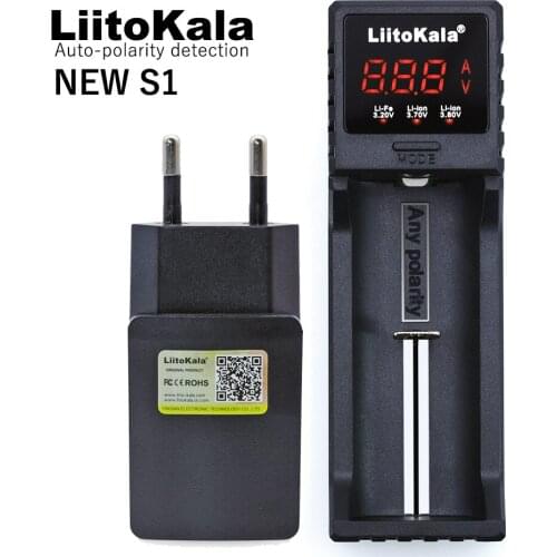2018 New LiitoKala Lii-S1 18650 Charger battery for lipo rechargeable battery ni-cd 26650 AA AAA,Auto-polarity detection 5V 1A