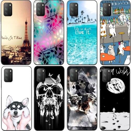 New TPU Silicon Coque Case for XIAOMI Redmi 9T 6.53 inch Anti Skid Full Protective Cover for Xiaomi Redmi 9T