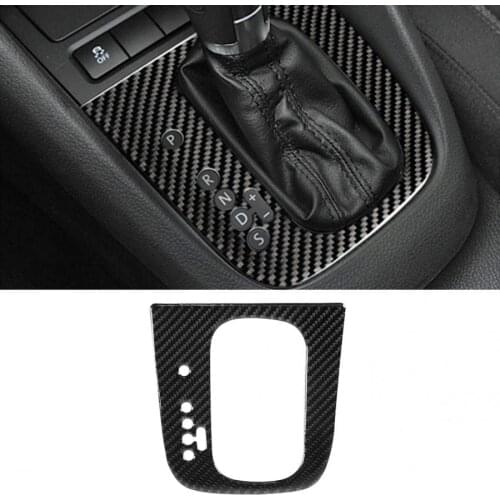 Carbon Fiber Gear Shift Panel Cover Trim Car Interior Decoration for 6 R MK6 2008-2012 car style accessories
