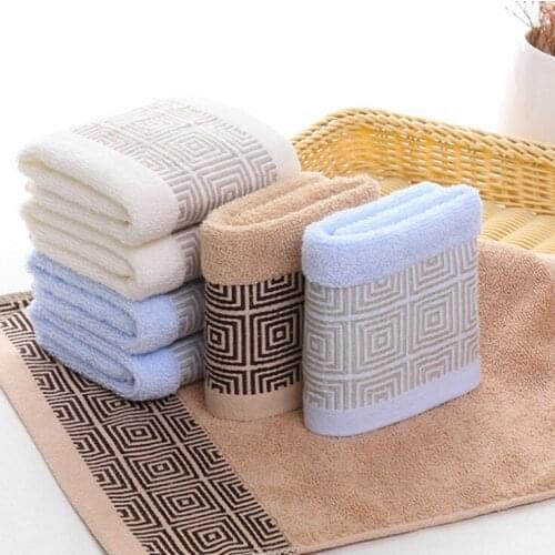 6Pcs/Set 100% Cotton Towel Small Hand Towels 33x33cm Solid Color Bath Towels For Adults Kitchen Tea Towel Serviette De Bain