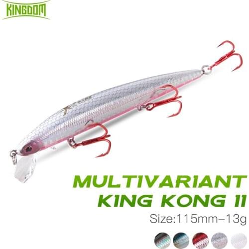Kingdom Minnow Fishing Lure 115mm 13g Popper Pencil Fishing Wobblers Freshwater Saltwater Long Casting Isca Artificial Swimbait