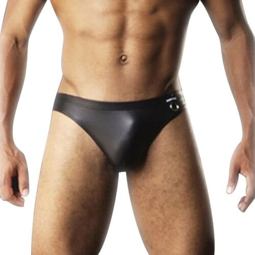 RQRRSQ Men's Leather Briefs