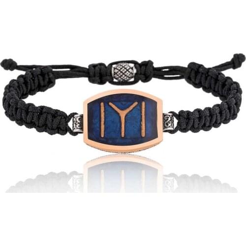 Silver Seljuk Eagle Male Wristband for Men