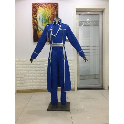 Fullmetal Alchemist Roy Mustang/Maes Hughes Cosplay Costume Uniform Outfit Halloween Party Costumes for Women/Men Anime Costume