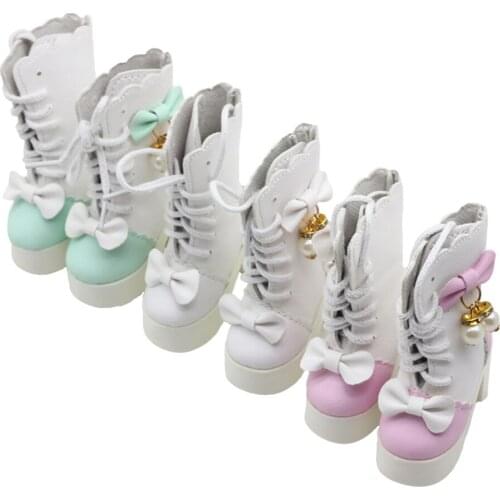 1pair 7.8 cm Assorted Colors Princess High Heel Shoes for BJD Dolls, 1/3 Doll Accessories,60cm Doll Dress Boots toys