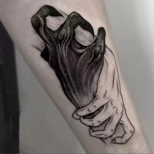 Ghost Hand Diablo Half Arm Temporary Tattoo Sticker Waterproof Lasting Men and Women Fake Tattoo Body Personality Tattoo Sticker