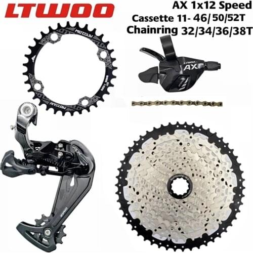 LTWOO AX12 12 Speed Trigger Shifter + Rear Derailleur 12s+Cassette 50T S12 Chain Bicycle Accessories 1x12 Transmission MTB