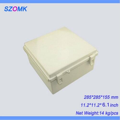 1 piece, good quality electronics plastic waterproof enclosure, 285*285*155mm abs plastic enclosures electric junction box