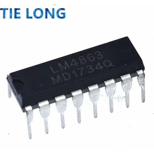 10PCS/lot LM4863D DIP16 LM4863 4863 New original fast delivery