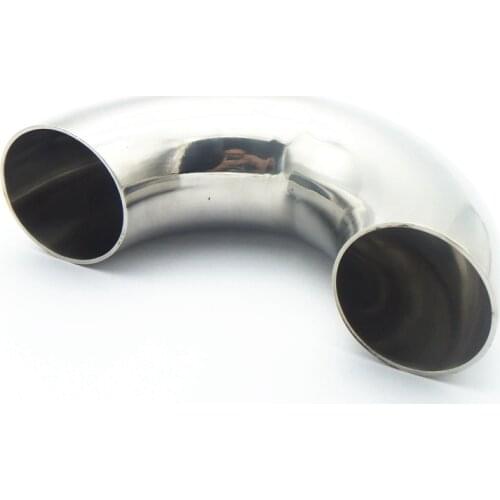 3-1/2" 89mm OD 304 Stainless Steel Sanitary Weld 180 Degree Elbow Pipe Fitting For Home Brew Homebrew Wine Beer Brewing