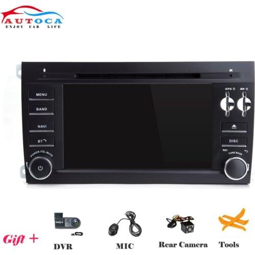 IPS DSP 7 Inch 2 Din Android 10 64GB Car Autoradio Multimedia DVD Player GPS Stereo Navigation For Porsche Cayenne 2003-2010 OBD