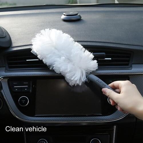 Cleaning Brush Duster Washable Feather Duster Extendable Feather Duster Disposable Removable Extendable Microfiber Duster 32cm