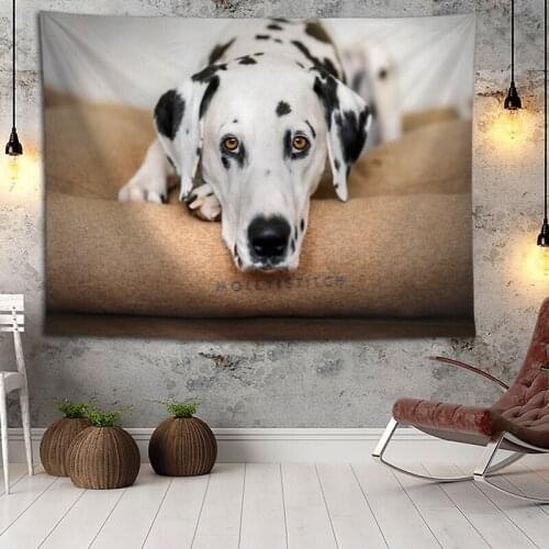 Dalmatian Wall Hanging Tapestry Home Party Decorative Tapestries Photo Background Cloth Table Cloth Wall Tapestry