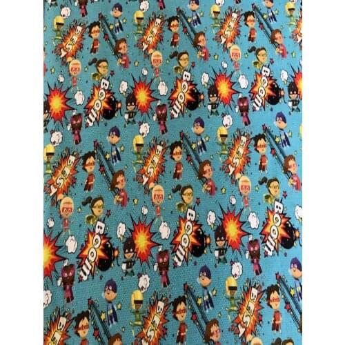 Cotton fabrics, small superhero fabric, superhero fabrics, childrens fabrics, fabrics by meters, TEXTILE PERTEX