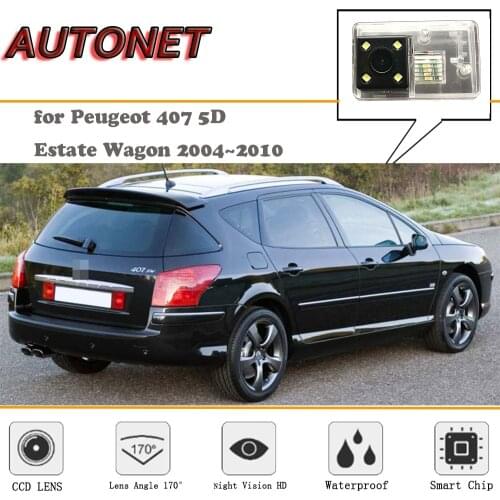 AUTONET Backup Rear View camera For Peugeot 407 SW 2004~2010/Night Vision/license plate camera