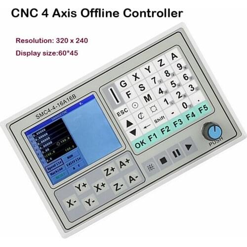 CNC 4AxIs Offline Controller Breakout Board Engraving Machine Control System Card SMC4-4-16A16B for DIY CNC Router