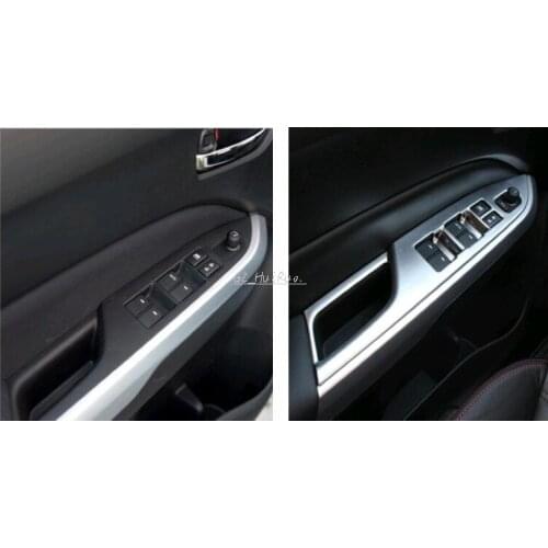 ABS 4pcs/set Inner Door Handle Window Lift Switch Cover For Suzuki Vitara Escudo 2015 2016