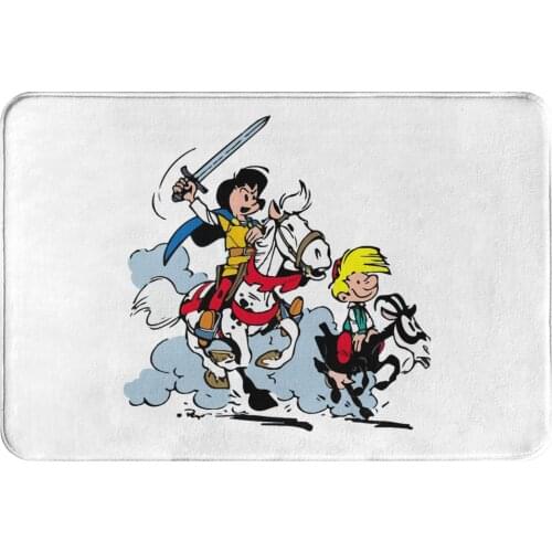 Gaston Lagaffe Comics Kitchen Non-Slip Carpet Johan And Peewit Living Room Mat Welcome Doormat Home Decor Rug