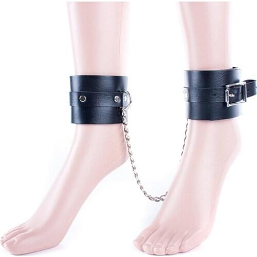 Lockable Ankle Cuffs Adult Games Role play Sex Slave Fetish Bondage Restraints Sex Game Leg Cuffs Bdsm S&M Sex Toy for Couple