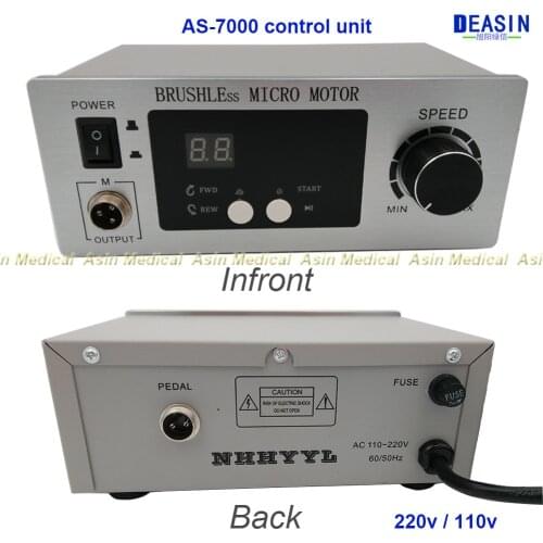 70,000 RPM Non-Carbon Brushless NEW Aluminium Shell Dental Micromotor control unit only