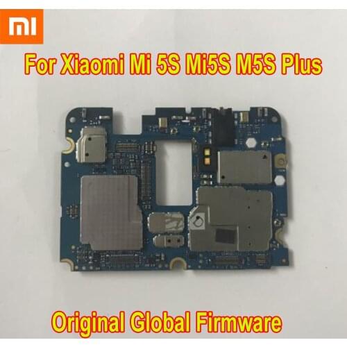 Original Xiaomi Mi 5S Plus Mi5S Plus Global Firmware Unlock Mainboard Motherboard Logic Circuits Card Fee Board Flex Cable