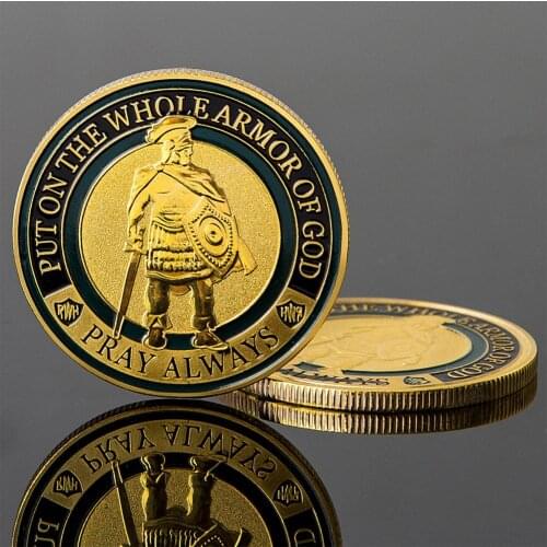 Gods Guard Soldier No. 1 Commemorative Coin God Armor Collection Guard The Soldiers Commemorative Gift Coin Commemorative 40mm