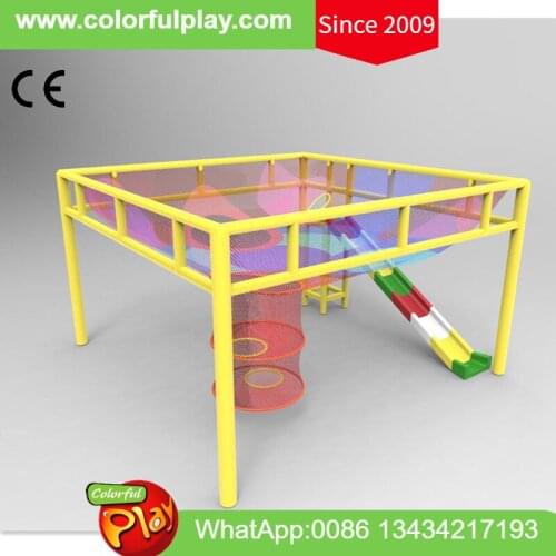 Adventure Park with Slide and Net Customized Play Equipment