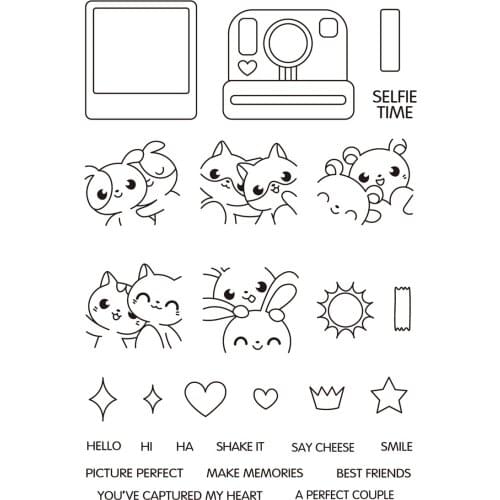 Transparent Clear stamps and metal cutting dies DIY Silicone Seals Scrapbooking