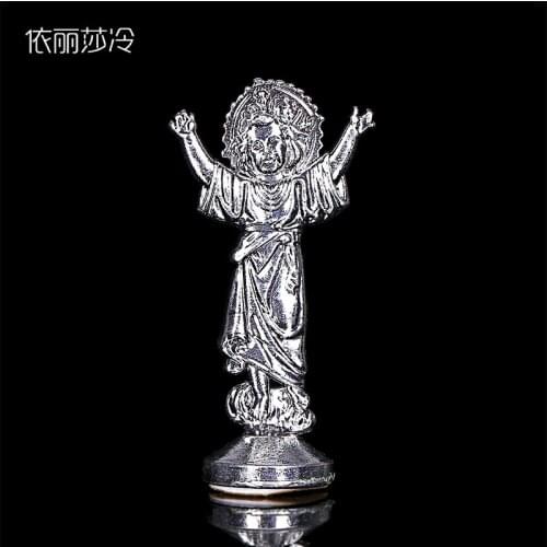 Religious Car Decoration Jesus Christ Holy Cross Statue Cross Decoration Jesus Statue Cross and Basic Statue Image7.5x3cm