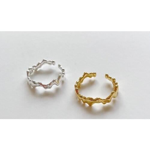 SHANICE Real S925 Sterling Silver Simple Style Open Ring for Women Exquisite Rings Gold Color Jewelry anillos Personality Gifts