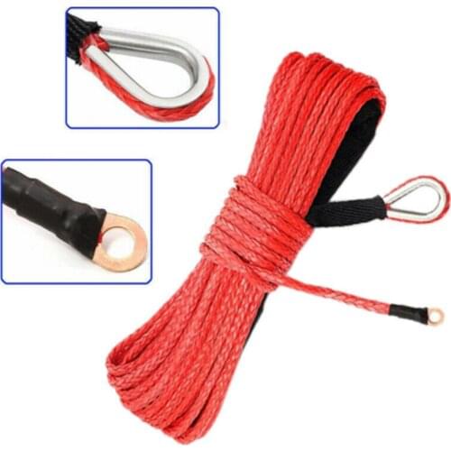 Synthetic Winch Rope Line Recovery Cable For ATV UTV Truck Boat Winch Towing Rope 4.8mm*15M 2.5 Tons Vehical Accessories 1PC