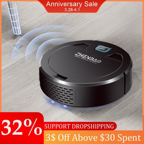 Intelligent Robot Vacuum Multiple Cleaning Modes Vacuum For Pet Hairs Floor Carpet With UV Lamp Lazy Sweeper Vacuum Cleaner