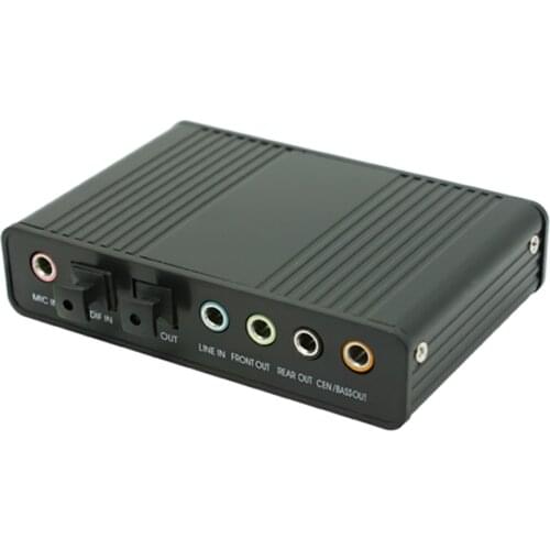 USB 2.0 Channel 5.1 Optical Toslink S/PDIF Audio Sound Card,External Audio Adapter Converter -PC Computer Laptop Sound Recording