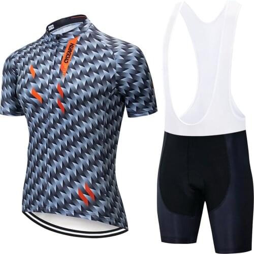 Cycling Jersey Set 2021 summer New Team CYCEARTH Bicycle Cycling Clothing Bike Clothes Men Mountain Sports MTB Racing Suit