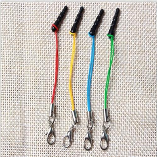 ZUCZUG 10PCS Fashion Pendant Earphone Dust Plug Dustproof Plug Caps Cell Dust plug lanyard for all 3.5 mm Earphone Dust Plug