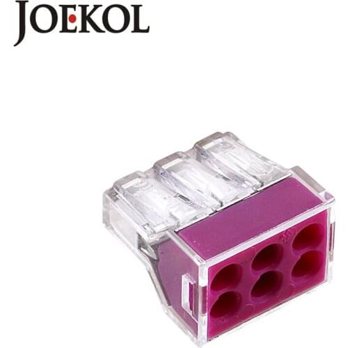 10pcs/lot) 773-106 Building wiring terminal connector 6Pin wire connector 0.75-2.5mm2