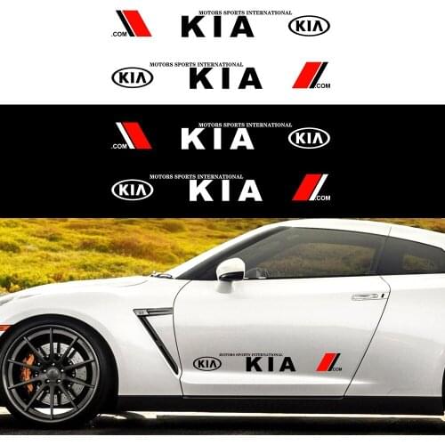 2Pcs Car Door Side Stickers Body Decals Car Logo Decal Styling for KIA Picanto Soul Forte Ceed K3 K5 K9 Cadenza Auto Accessories