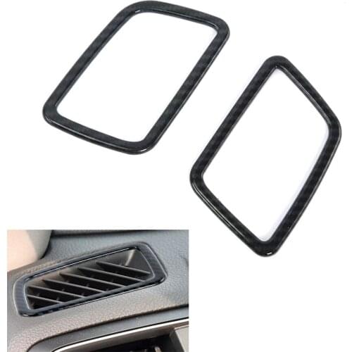 2Pcs/set Car Front Dashboard Upper Air Outlet Vent Frame Trim Sticker Styling For Honda CRV CR-V 2017 2018 Car-covers