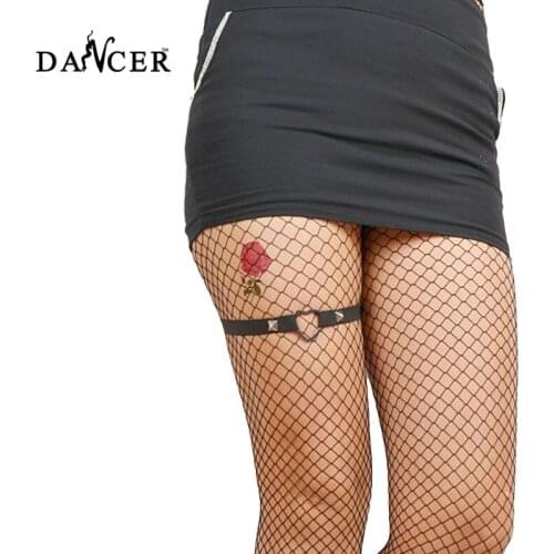 2 pcs Sexy erotic lingerie garters Gothic Rivet Punk Elastic Row Harness Leg Thigh Ring Garter belt stockings ligueros mujer