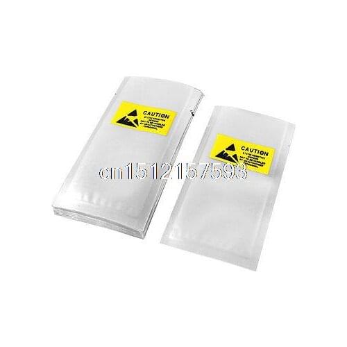50 Pcs Aluminum Foil Open Top Anti Static Bag 6cmx11.5cm for Mobile Spare Parts